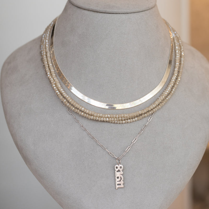 Sterling Silver Herringbone 5mm Chain