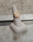 Load image into Gallery viewer, 18 Karat Yellow Gold and Diamond Hexagon Ring
