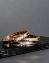White Gold and Diamond High Polished Blake Bracelet