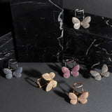 Rose Gold Fluttering Butterfly Ring
