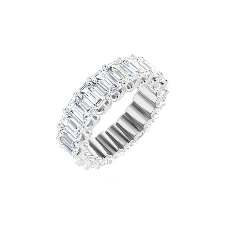 Diamond Emerald Cut Eternity Ring