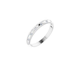 14 Karat Gold Speckle Diamond 3mm Band