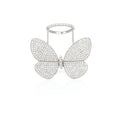Load image into Gallery viewer, 14 Karat White Gold and Diamond Fluttering Butterfly Ring
