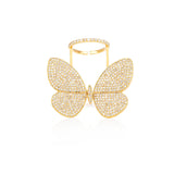 Yellow Gold Fluttering Butterfly Ring